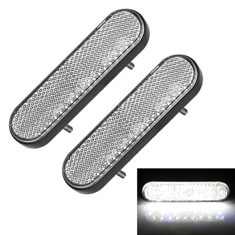 2 PCS 24LED Reflector Brake Light Turn Signal Light(Yellow Shell Yellow Light)
