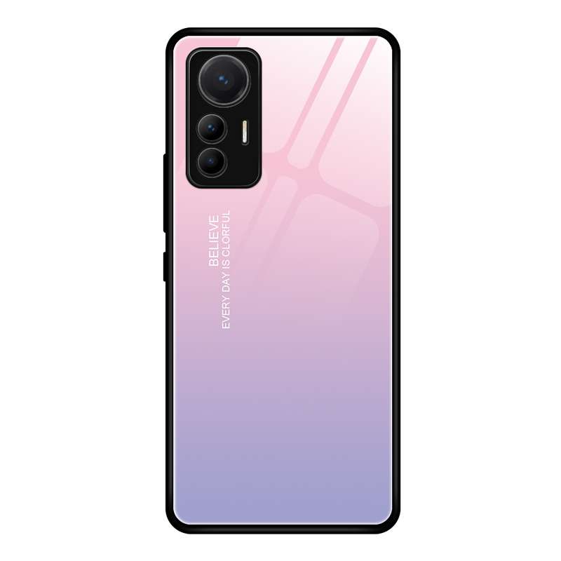 For Xiaomi 12 Lite Colorful Painted Glass Phone Case(Red Heart)