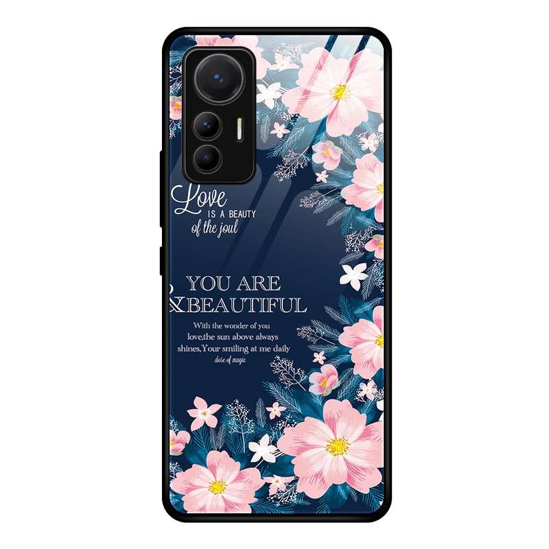 For Xiaomi 12 Lite Colorful Painted Glass Phone Case(Red Heart)