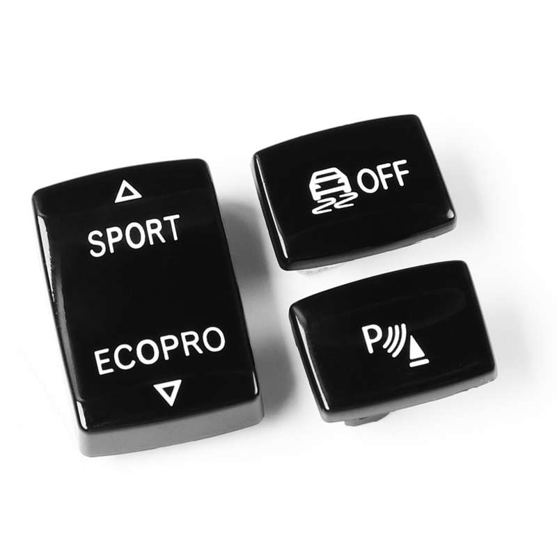 Car Gear Button Set for BMW 1 Series F20 2012-2018,Left and Right Drive(Black)