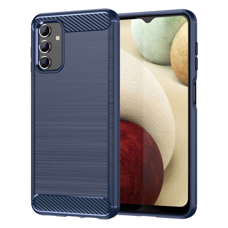 For Samsung Galaxy A04s Brushed Texture Carbon Fiber TPU Case(Grey)