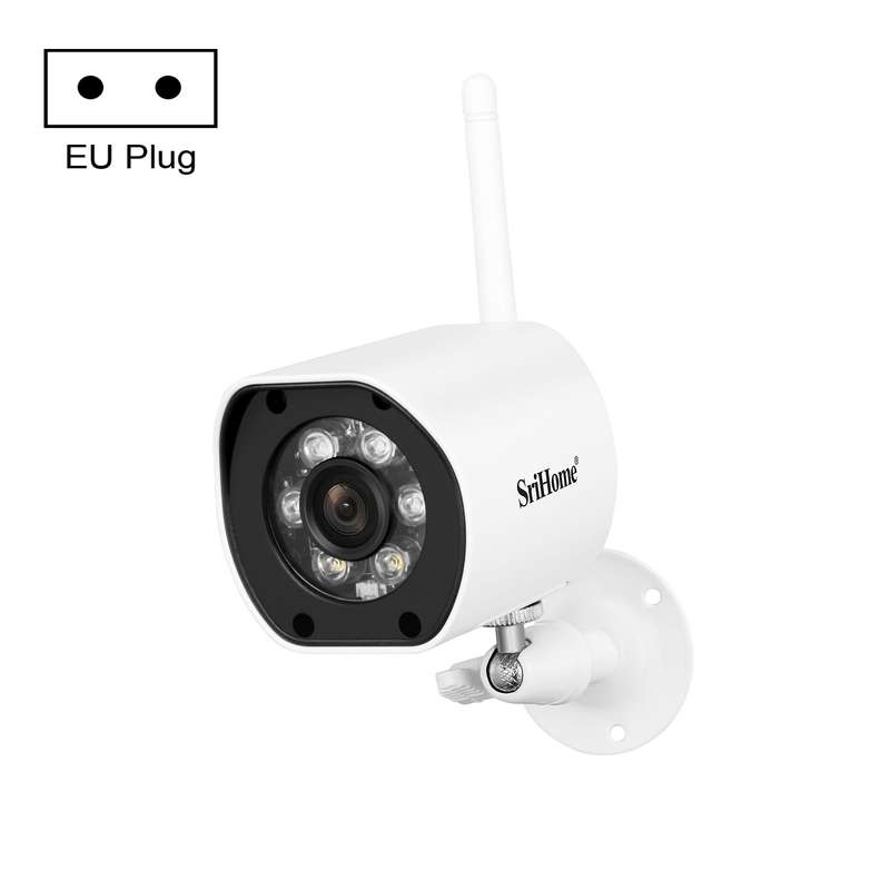 SriHome SH034 5.0MP Mini Dual 2.4 / 5G WiFi Outdoor IP66 Waterproof Video Surveillance Color Night V