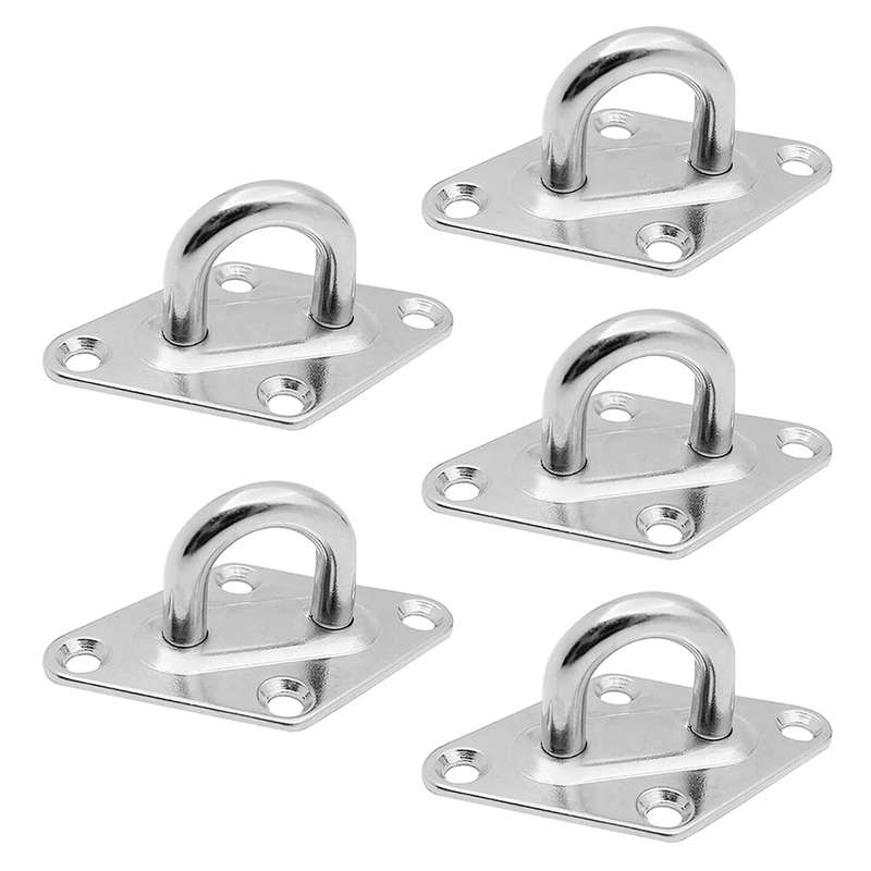 5 PCS 5mm 304 Stainless Steel Ship Diamond Door Hinges Buckle