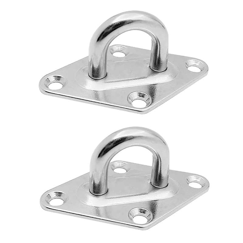 2 PCS 10mm 304 Stainless Steel Ship Diamond Door Hinges Buckle
