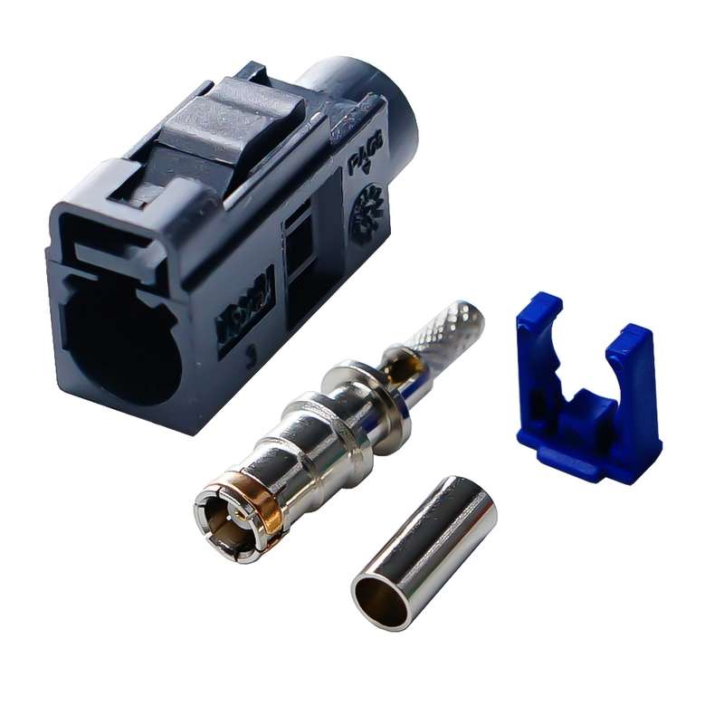 For RG174 Cable Fakra Radio Crimp Female Jack / Plug Connector with Phantom RF Coaxial(Fakra A)