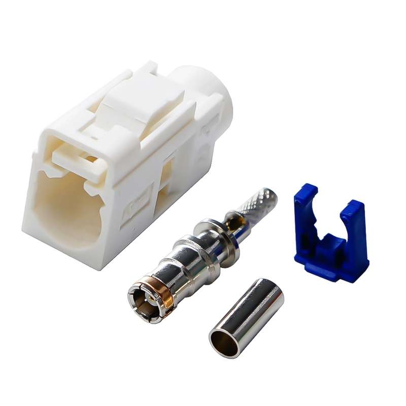 For RG174 Cable Fakra Radio Crimp Female Jack / Plug Connector with Phantom RF Coaxial(Fakra K)