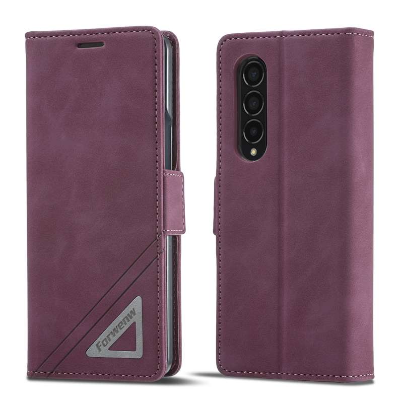 For Samsung Galaxy S10 Forwenw Dual-side Buckle Leather Phone Case(Wine Red)