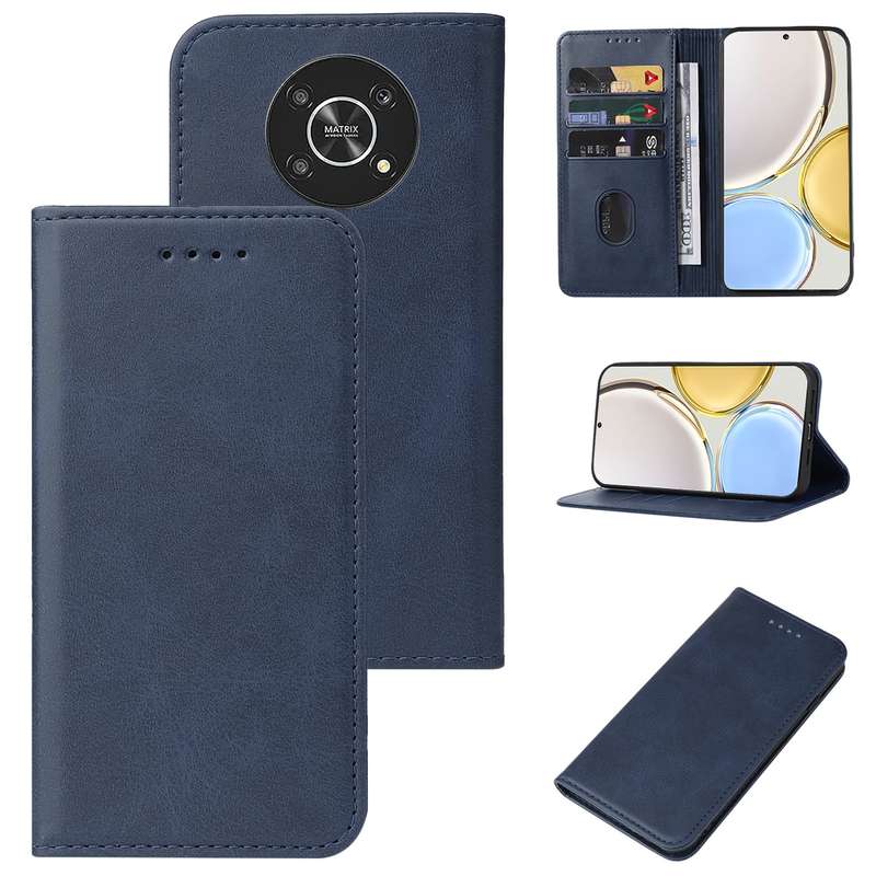 For Honor Magic4 Lite Magnetic Closure Leather Phone Case(Black)