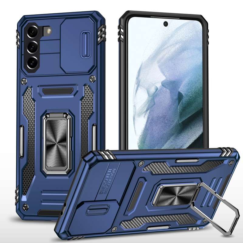 For Samsung Galaxy Z Fold4 GKK Integrated Magnetic Armor Flip Phone Case With Pen Box(Silver)