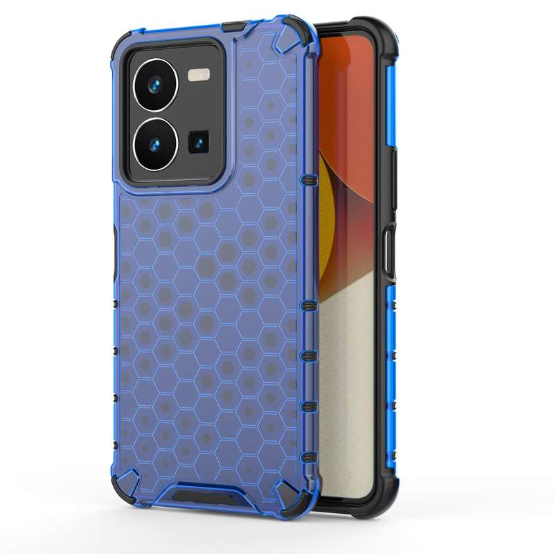 For vivo V25 5G / X80 Lite 5G Honeycomb Phone Case(Black)