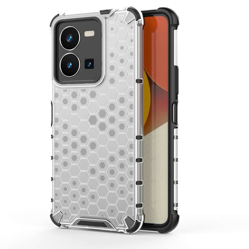 For vivo V25 5G / X80 Lite 5G Honeycomb Phone Case(Black)