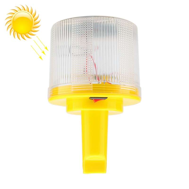 Night Solar Safety Warning Flash Light, Specification:03 Slim Sticks Tied or Inserted(White)
