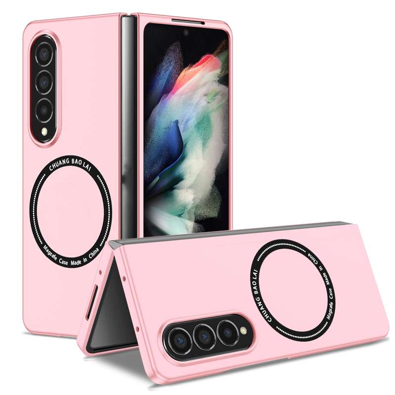 For Samsung Galaxy Z Fold4 Magsafe Magnetic Folding PC Phone Case(Black)