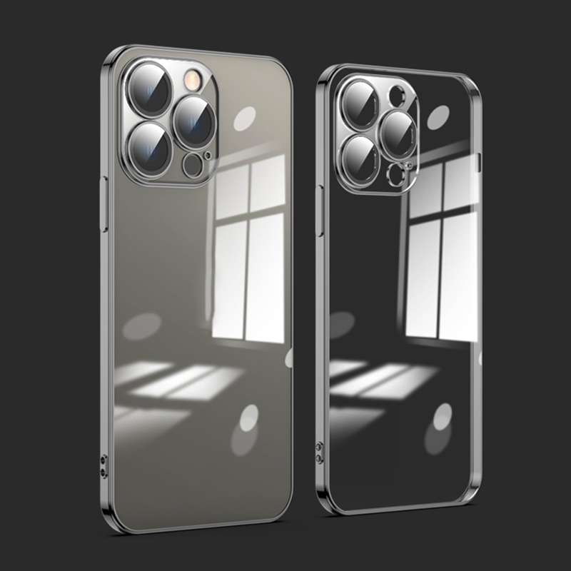 For iPhone 13 Pro Dustproof Glass Lens Protection Electroplating Phone Case(Gold)