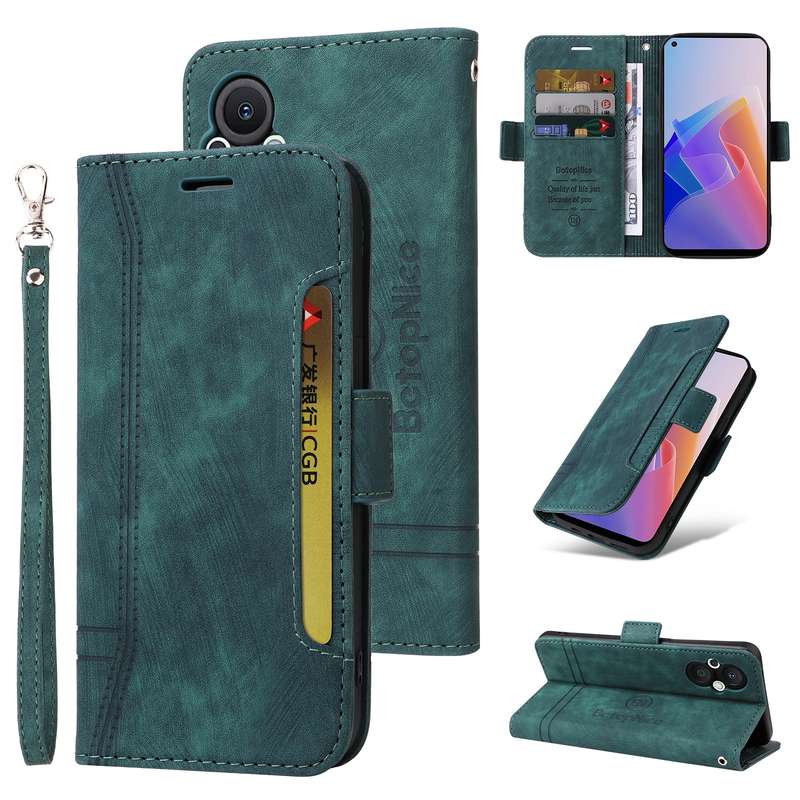 For OPPO Reno 7Z 5G BETOPNICE Dual-side Buckle Leather Phone Case(Red)
