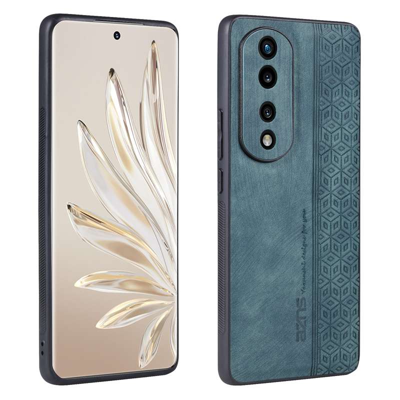 For Honor 70 AZNS 3D Embossed Skin Feel Phone Case(Black)