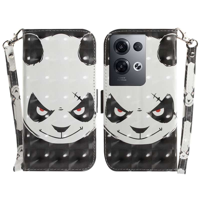 For OPPO Reno8 Pro+ 3D Colored Horizontal Flip Leather Phone Case(Cute Cat)