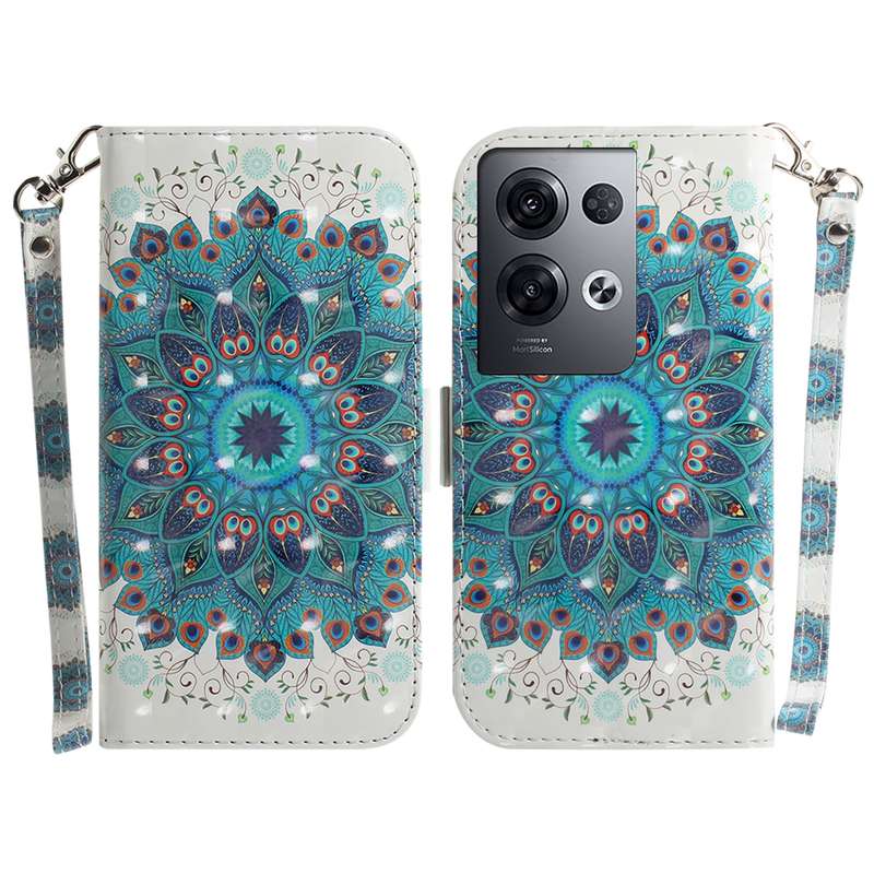 For OPPO Reno8 Pro+ 3D Colored Horizontal Flip Leather Phone Case(Cute Cat)