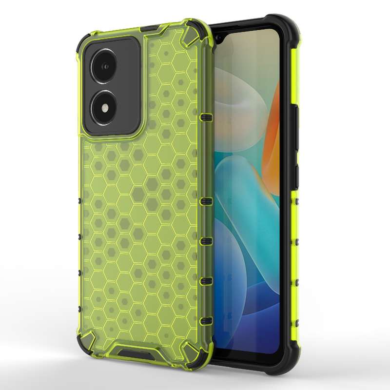 For vivo Y02s Honeycomb Phone Case(Blue)