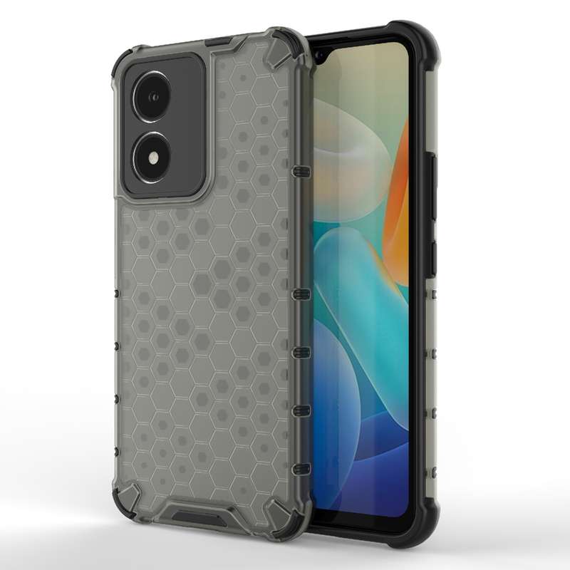For vivo Y02s Honeycomb Phone Case(Blue)