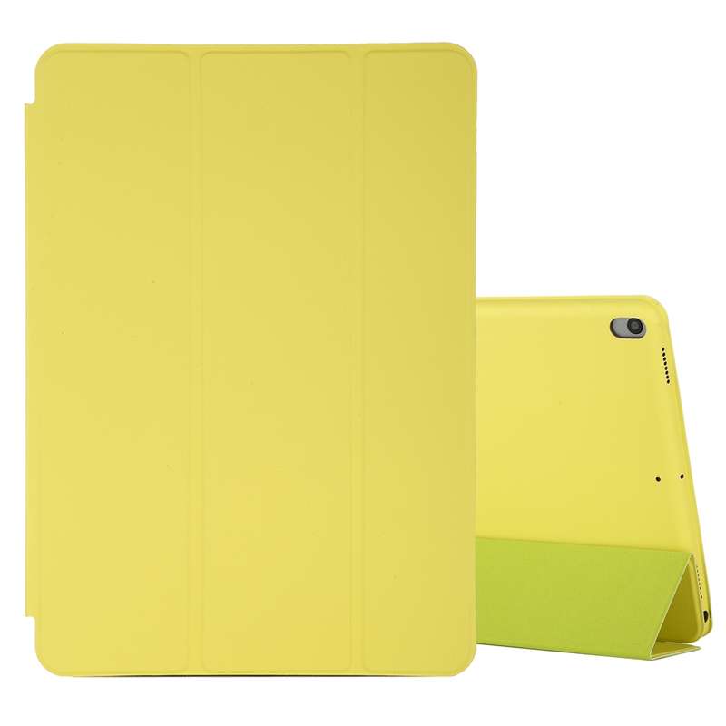 For iPad Air 3 10.5 inch Horizontal Flip Smart Leather Case with Three-folding Holder(Dark Brown)