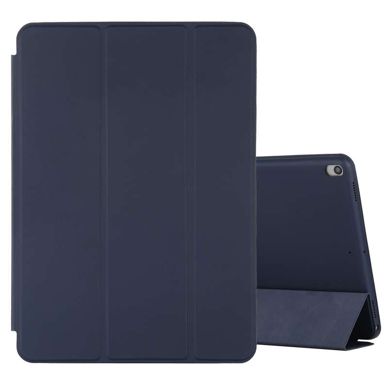 For iPad Air 3 10.5 inch Horizontal Flip Smart Leather Case with Three-folding Holder(Dark Brown)