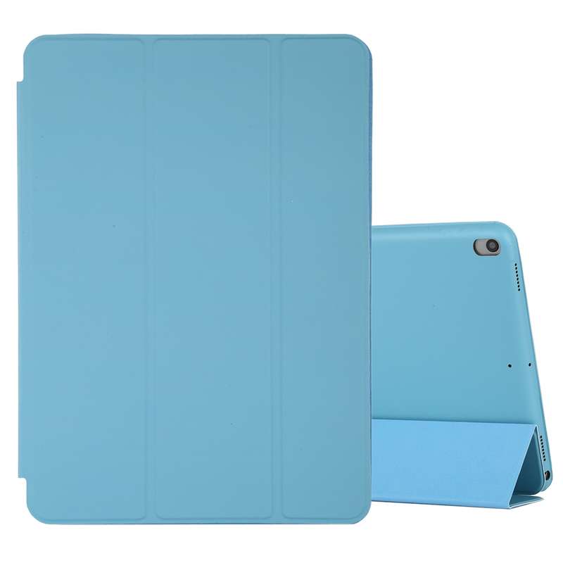 For iPad Air 3 10.5 inch Horizontal Flip Smart Leather Case with Three-folding Holder(Dark Brown)