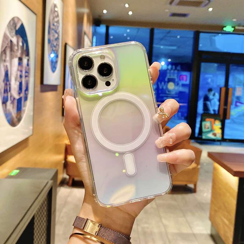 For iPhone 11 MagSafe Magnetic Color Plated Phone Case(Pink)