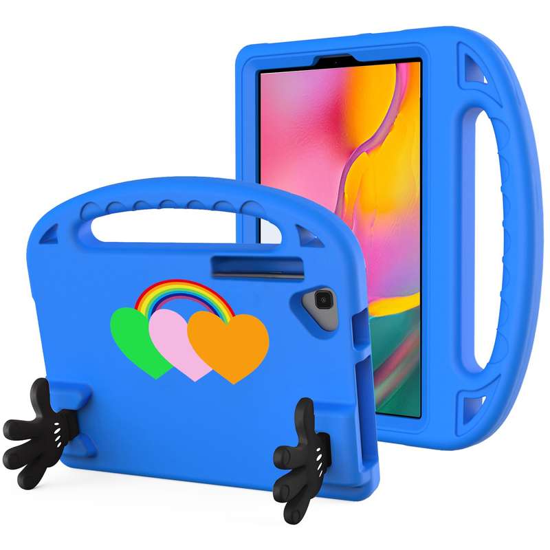 For Samsung Galaxy Tab A 10.1 2019 Love Small Palm Holder EVA Tablet Case(Blue)