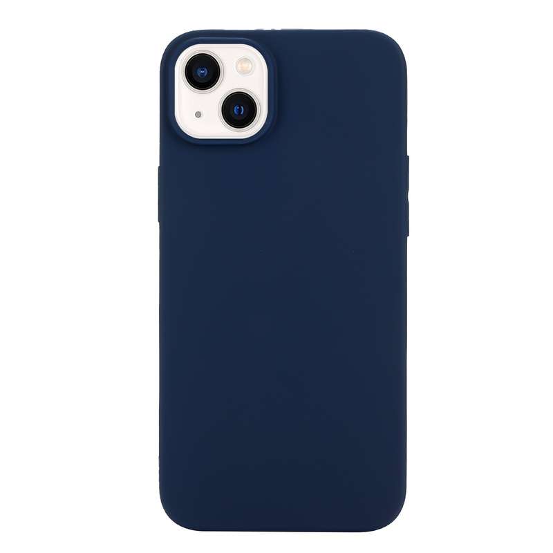 For iPhone 14 Plus Solid Color Frosted Silicone Phone Case(Red)