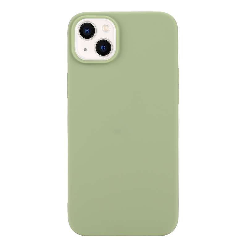 For iPhone 14 Plus Solid Color Frosted Silicone Phone Case(Red)