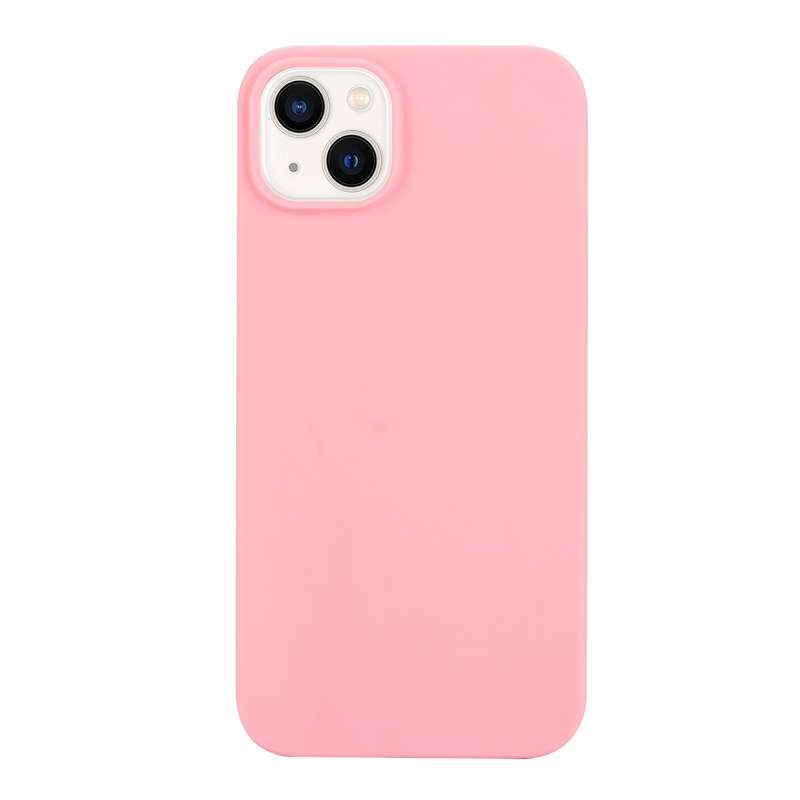 For iPhone 14 Plus Solid Color Frosted Silicone Phone Case(Red)