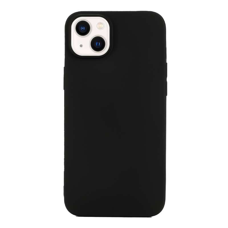 For iPhone 14 Plus Solid Color Frosted Silicone Phone Case(Red)