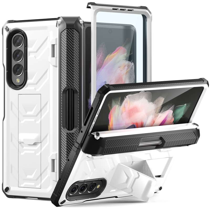 For Samsung Galaxy Z Fold3 5G Armored All-inclusive Shockproof Folding Phone Case(Black)