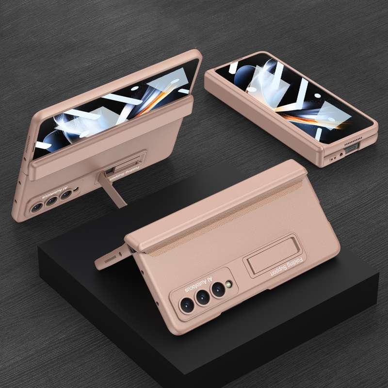 For Samsung Galaxy Z Fold4 GKK Integrated Magnetic Hinge Folding Phone Case(Black)