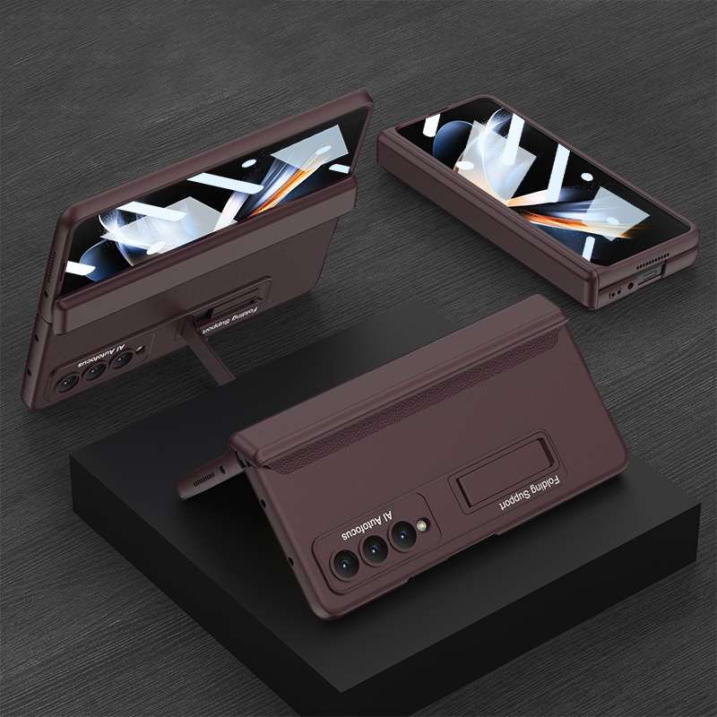 For Samsung Galaxy Z Fold4 GKK Integrated Magnetic Hinge Folding Phone Case(Black)