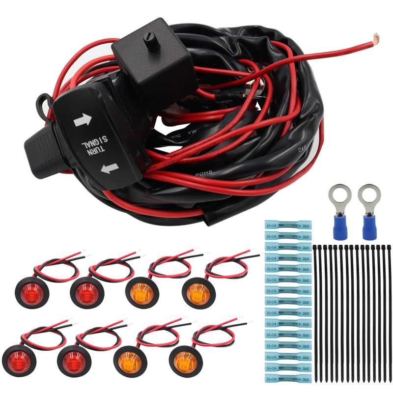 For UTV / ATU Car Turn Signal Light Toggle Switch Turn Signal Kit, Style:Vertical Turn Switch