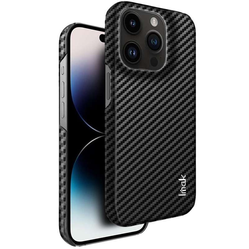 For iPhone 14 Pro Max IMAK Ruiyi Series Carbon Fiber PU + PC Phone Case