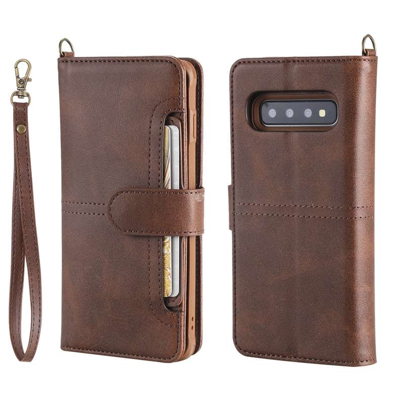 For Galaxy S10 Multifunctional Detachable Magnetic Horizontal Flip Leather Case with Card Slots & Ho