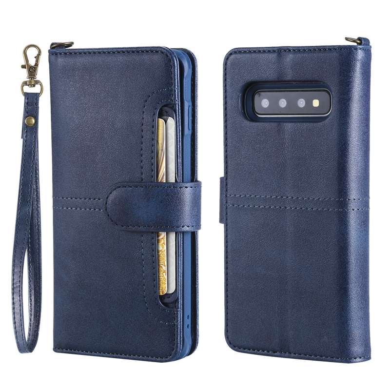 For Galaxy S10 Multifunctional Detachable Magnetic Horizontal Flip Leather Case with Card Slots & Ho