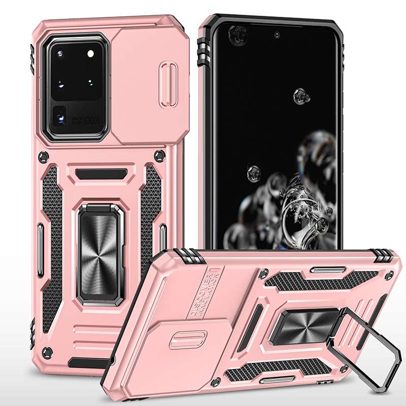 For Samsung Galaxy S20 Ultra Armor PC + TPU Camera Shield Phone Case(Grey)