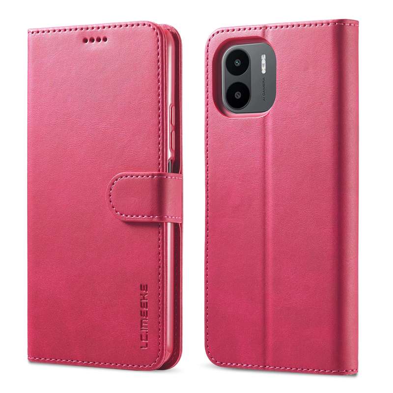 For Xiaomi Redmi A1 LC.IMEEKE Calf Texture Horizontal Flip Leather Case(Black)