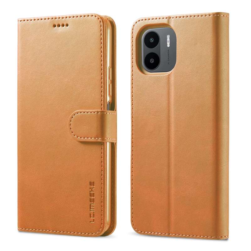 For Xiaomi Redmi A1 LC.IMEEKE Calf Texture Horizontal Flip Leather Case(Black)