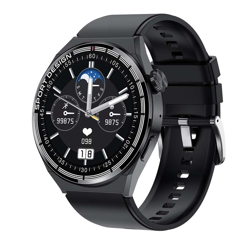 MD3MAX 1.39 inch Round Screen TPU Strap Smart Watch Supports Heart Rate Monitoring/Blood Oxygen Moni