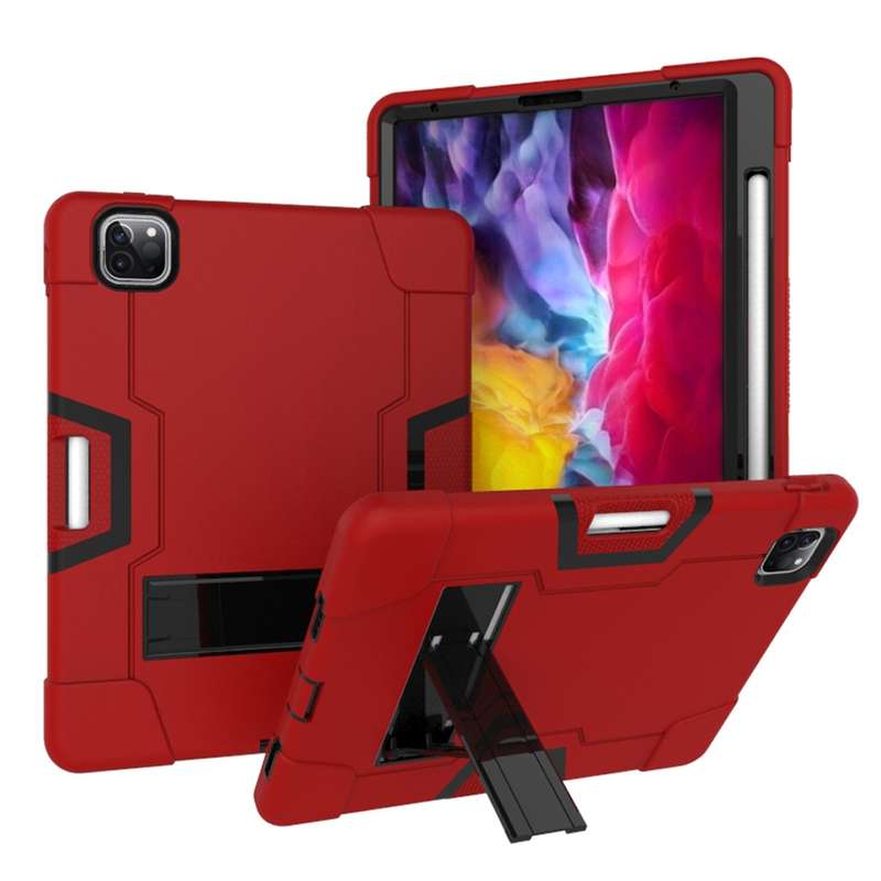 For iPad Pro 11 inch 2021 / 2020 Contrast Color Robot Shockproof Silicon + PC Protective Tablet Case