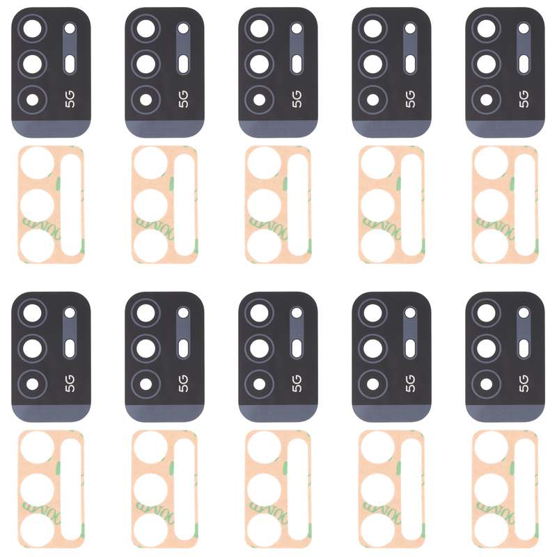 For OPPO F19 Pro+/A94 5G/A95 5G 10 PCS Back Camera Lens