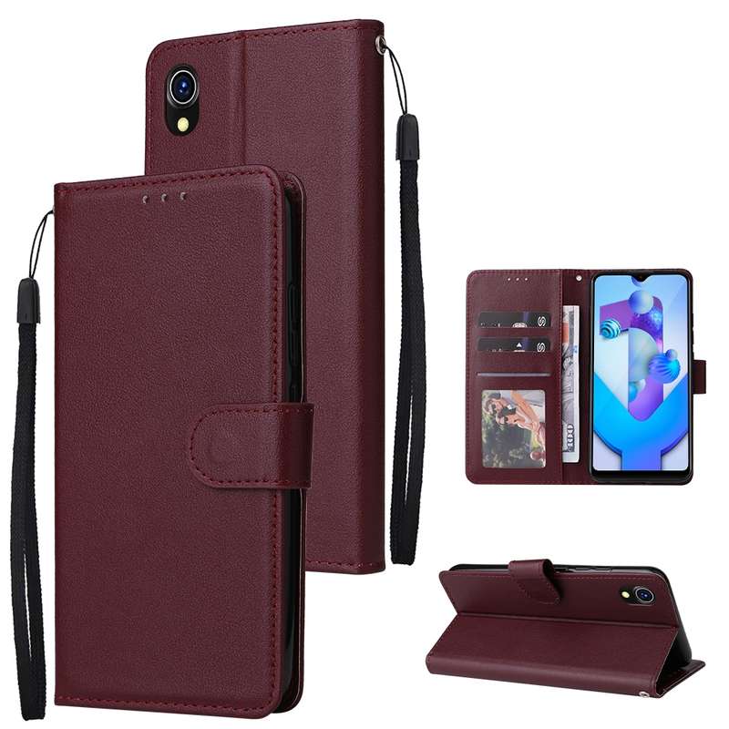 For vivo Y91C / Y1s Multifunctional Horizontal Flip Leather Case with Three Card Slot(Rose Gold)