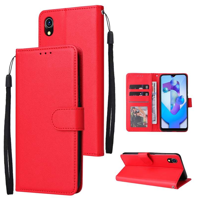 For vivo Y91C / Y1s Multifunctional Horizontal Flip Leather Case with Three Card Slot(Rose Gold)