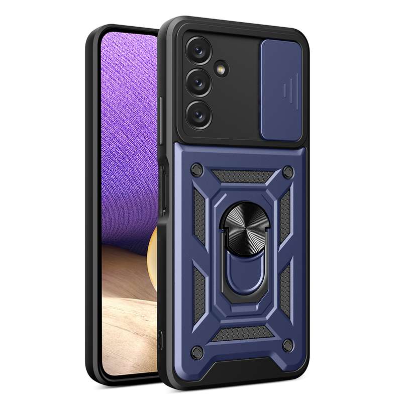 For Samsung Galaxy A14 5G Sliding Camera Cover Design TPU+PC Phone Case(Black)