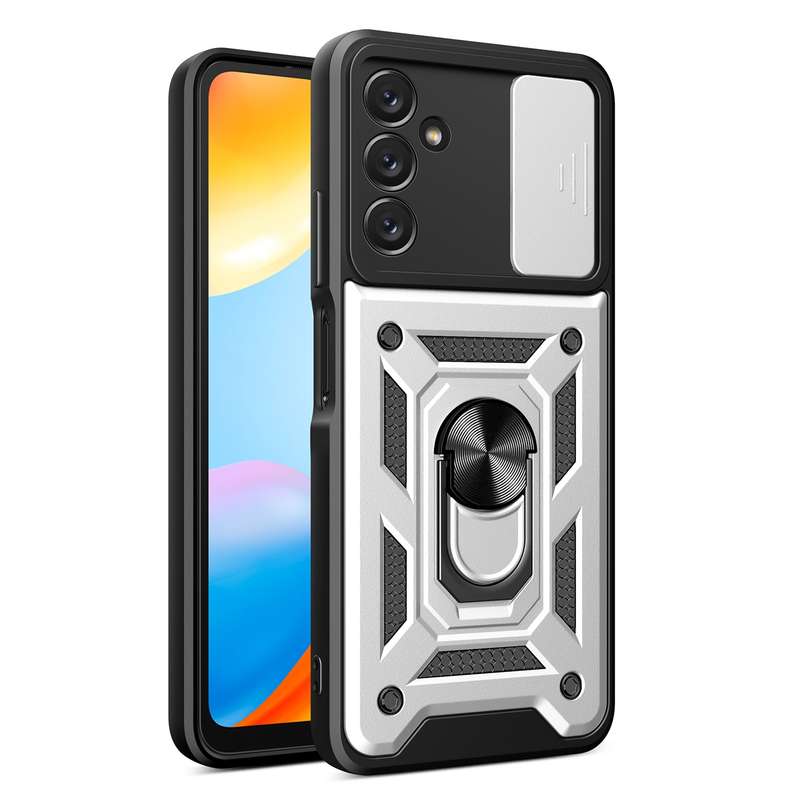 For Samsung Galaxy A14 5G Sliding Camera Cover Design TPU+PC Phone Case(Black)